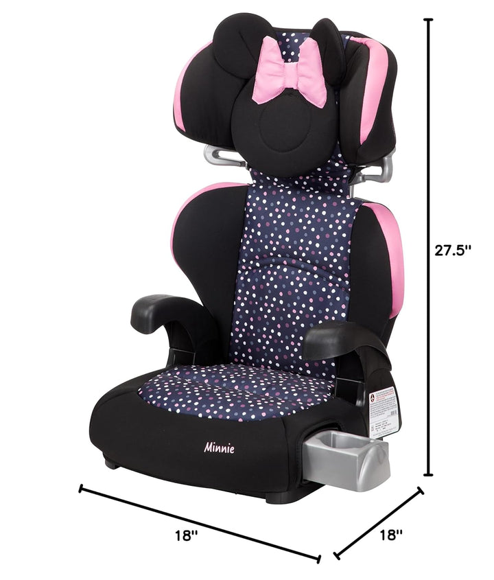 Baby Pronto Booster Car Seats, Belt-Positioning, Booster Seats for Cars 40-100 Lbs, Minnie Dot Party