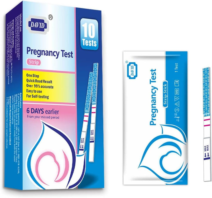 Pregnancy Test Early Detection HCG Test for Fertility Women, over 99% Accurate and Reliable Results, Pruebas De Embarazo 6 Days before Missed Period 6 Count