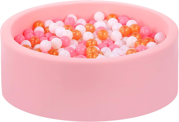 Foam Ball Pit for Toddlers, Large Baby Ball Pit for Babies with Soft Memory Sponge, Indoor Outdoor Baby Playpen, Kids Play Ball Pool, Gift Toys for Infants Boys and Girls (Gray, NO Balls)