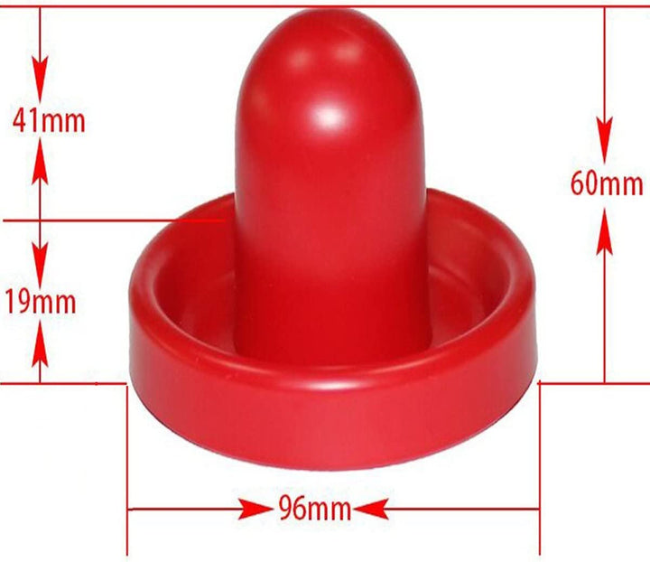 Home Standard Air Hockey Paddles and 2 Size Pucks, Small Size for Kids, Large Size for Adult, Great Goal Handles Pushers Replacement Accessories for Game Tables (2 Striker, 6 Puck Pack)