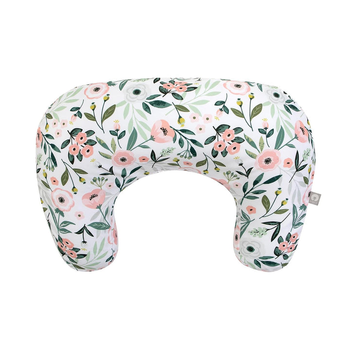 Original Nursing Pillow, Gray Taupe Leaves, Ergonomic Nursing Essentials for Bottle and Breastfeeding, Firm Fiber Fill, with Removable Pillow Cover, Machine Washable