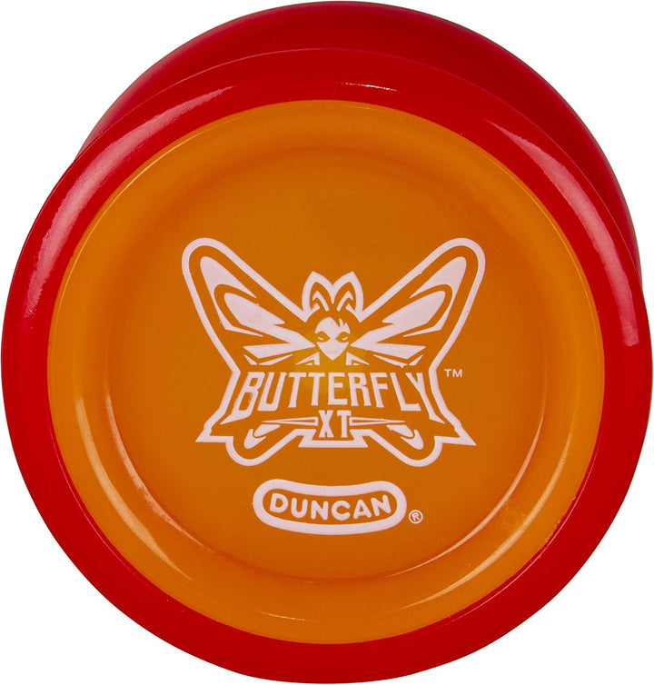 Toys Butterfly XT Yo-Yo with String, Ball Bearing Axle and Plastic Body, String Trick Yo-Yo, Blue with Green Cap