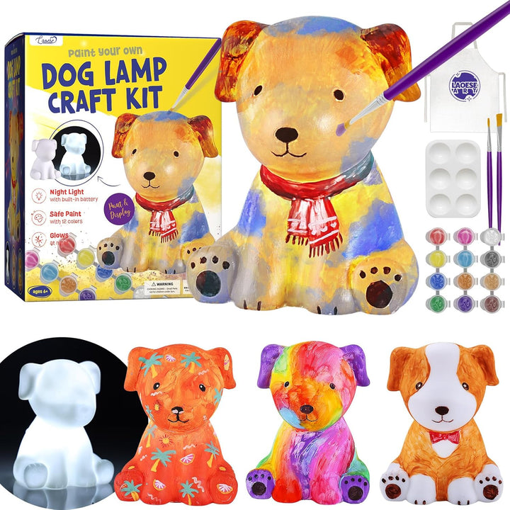 Paint Your Own Cat Lamp Kit, Art Supplies Arts & Crafts Kits, Painting Kit for Kids 6-12, Arts and Crafts for Kids Ages 8-12, Toys Girls Boy Birthday Easter Gift Ages 3 4 5 6 7 8 9 10 11 12+