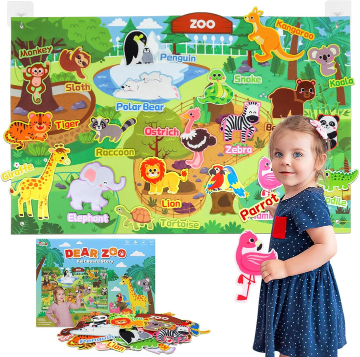 70 Pcs Ocean Felt Story Board Set, 43X28 Inch Interactive Felt Board, Fuzzy Flannel Board, Preschool Storytelling, Classroom Educational Learning Play Kit, Interactive Teaching Kit for 3 Years +