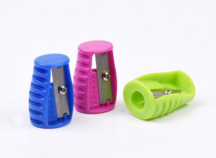Boogy Pencil Sharpeners (Pack of 3 in Assorted Colours)