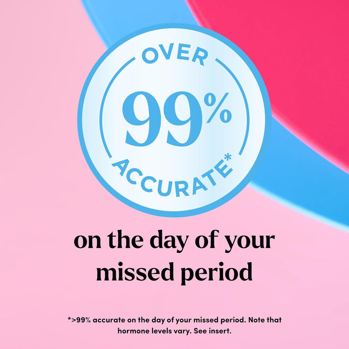 Comfort Check Pregnancy Test, 8 Count, Pink & White