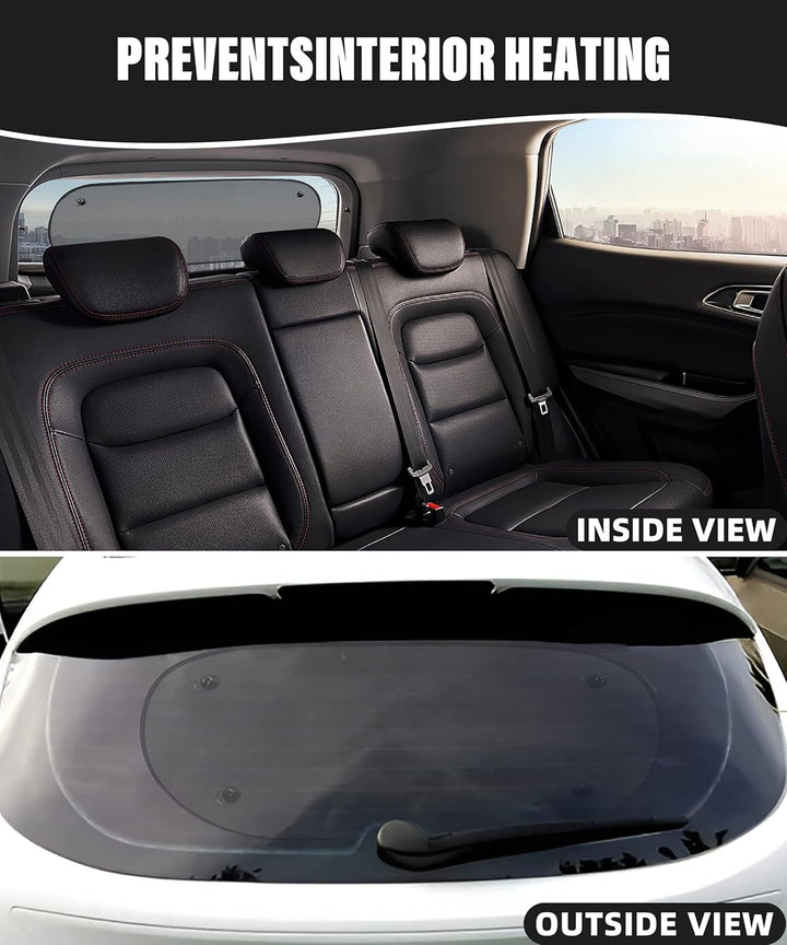 Universal Rear Window Sunshade with Suction Cup, UV Protection Folding Auto Window Shade, Back Window Sun Shade for Car, Car Accessories for Baby, Pets, Children