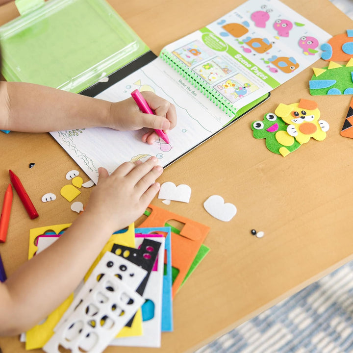 on the Go Felt Friends Craft Activity Set with 188 Felt Stickers - FSC Certified