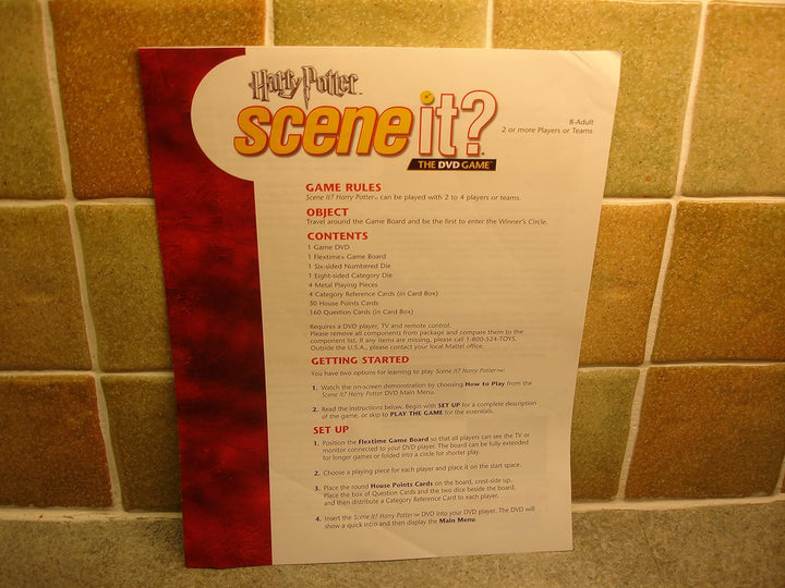 Harry Potter Scene It DVD Game with Bonus Images and Questions (2005 Edition) by