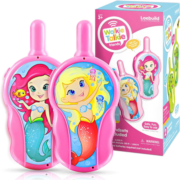Walkie Talkies for Kids - Walkie Talkie Toys Gifts for 4 5 6 7 8 Year Old Girls Boys Long Range Fire & Rescue Walkie Talkies for Christmas Birthday Easter Gifts Indoor outside Games Red