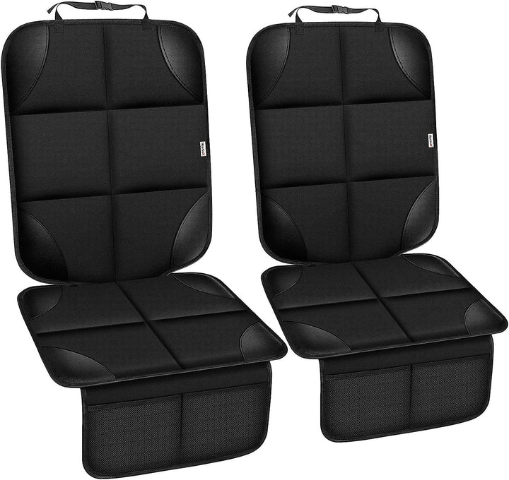 Car Seat Protector for Child Car Seat, Durable 600D Fabric Waterproof Car Seat Cover with Thick Pad Non-Slip Backing (No Imprints)