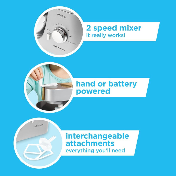 Kenwood Mixer | Toy Food Mixer for Children Aged 3+ | Perfect for Budding Bakers Who Enjoy Mixing Real Food