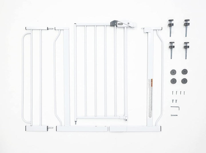 Easy Step 38.5-Inch Extra Wide Walk Thru Baby Gate, White Original Version