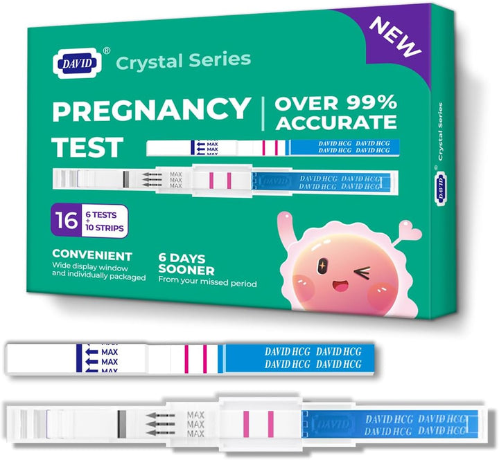 Pregnancy Test Early Detection HCG Test for Fertility Women, over 99% Accurate and Reliable Results, Pruebas De Embarazo 6 Days before Missed Period 6 Count