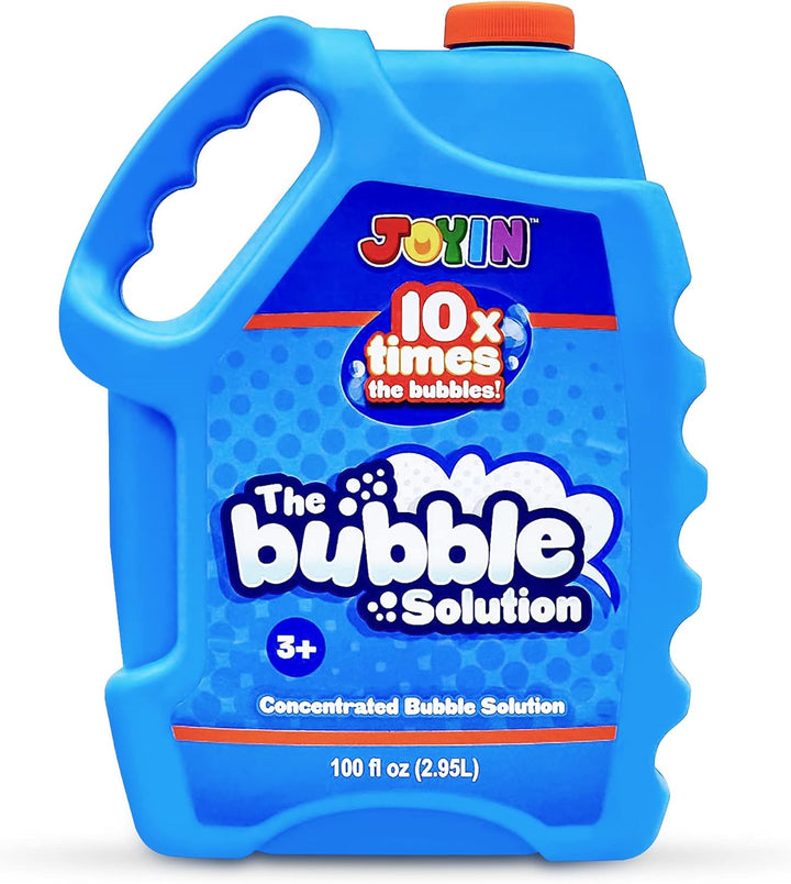 100 Oz Concentrated Bubble Solution (Up to 8 Gallon) for Large Party in Summer Celebrations, Party Favor, Bubble Summer Toy, Classroom Prizes, Easter (Blue)