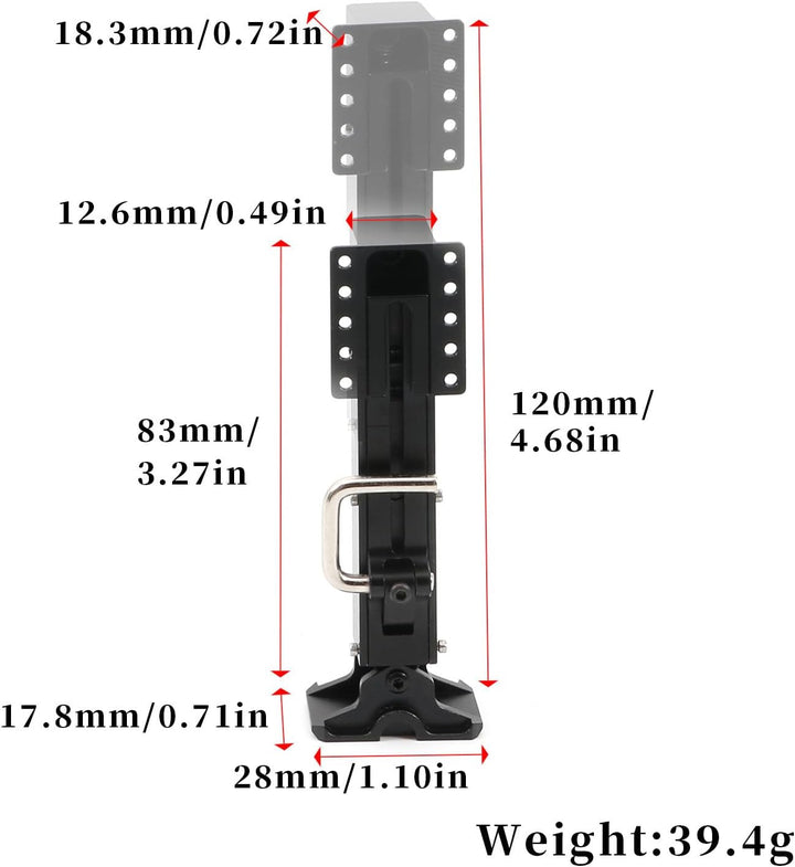 2PCS Aluminium Alloy RC Car Support Leg Landing Gear for Tamiya 1/14 Tractor Truck Container Trailer RC Car Upgrade Parts