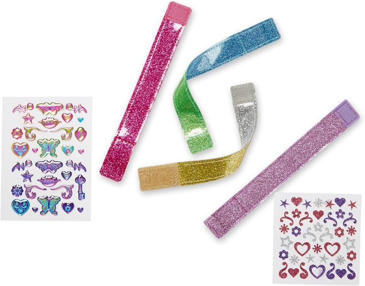 Design-Your-Own Bracelets with 100+ Sparkle Gem and Glitter Stickers