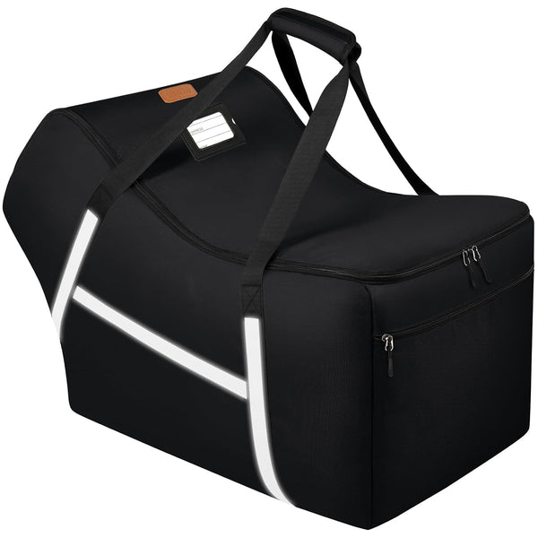 Infant Car Seat Travel Bag for Airplane Compatible with All Nuna Pipa Car Seat and Base,Chicco Keyfit 30 and Base, Padded Car Seat Bags for Air Travel,Car Seat Gate Check Bag with Side Pocket, Black