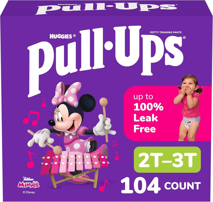 Girls' Potty Training Pants, Size 3T-4T Training Underwear (32-40 Lbs), 112 Count (4 Packs of 28)