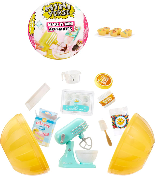 - Make It Mini Appliances Series 2 Mini Collectibles, Mystery Blind Pack, DIY, Crafts, Resin Play, Kitchen Replica Food, NOT Edible, Collectors, 8+