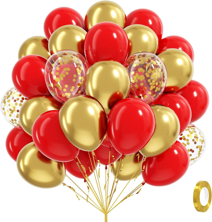 60Pcs Purple Balloons 12Inch with Metallic Pastel Dark Purple Confetti Balloons for Purple Birthday Wedding Baby Shower Party Decorations