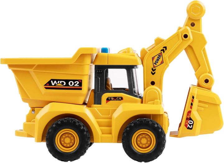Bulldozer Toy, 16" Front Loader, 1:10 Scale Classics Bulldozer, Wheel Loader with Real Working Arm & Bucket, Lights & Sounds Construction Vehicle Toy for Boys and Girls, Kids, Toddlers, Ages 3+