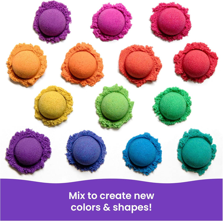 , 6Lbs Mega Mixin’ Bag with Red, Yellow & Blue Play Sand, Sensory Toys for Kids & Classroom, Back to School Teacher Must Haves (Packaging May Vary)