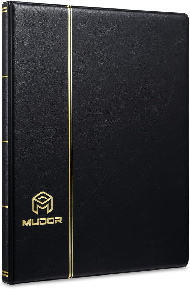 Stamp Collecting Album, 7 Rows Pockets Stamp Book for Collectors, 10 Sheets Stamp Stockbook