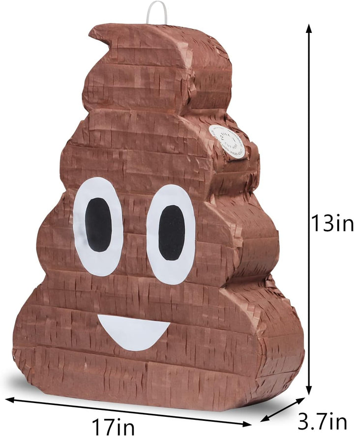 Poop Pinata Funny Kids Birthday Fiesta Decorations Party Favors for Birthday Anniversary Celebration Cinco De Mayo Fiesta Supplies