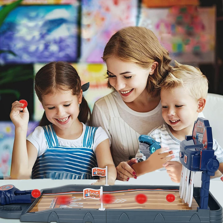 Mini Bowling Set with Pins & Balls - Portable Tabletop Shooting Alley for Kids & Adults, Indoor/Outdoor Family Game Night, Durable Plastic Construction
