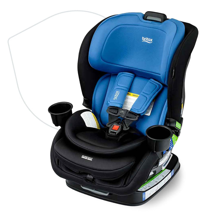 Poplar Convertible Car Seat, 2-In-1 Car Seat with Slim 17-Inch Design, Clicktight Technology, Stone Onyx