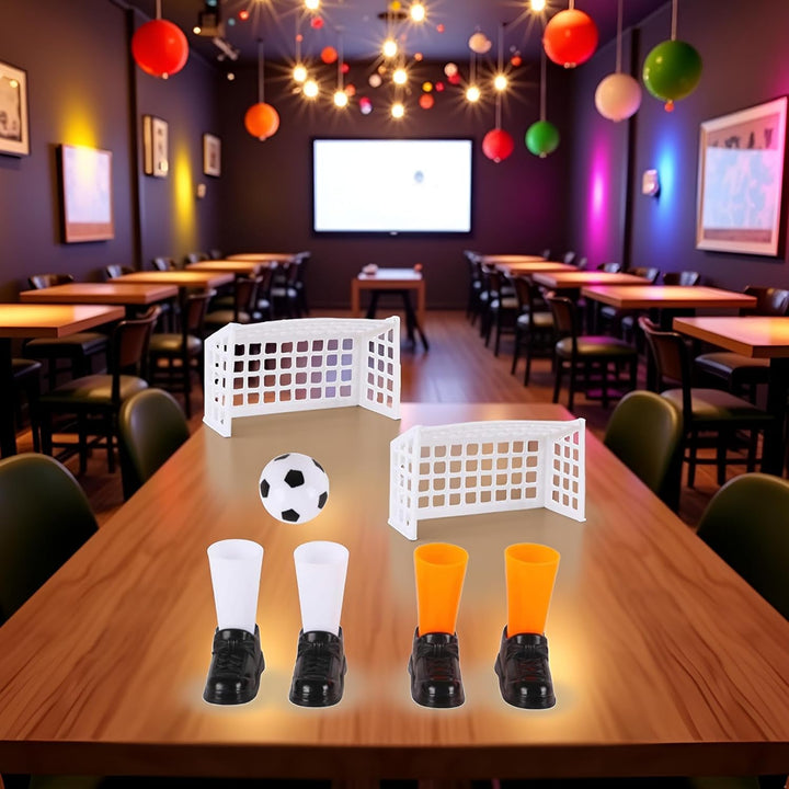 1 Set Finger Soccer Game Finger Footballs Match Funny Finger Table Game Sets with Two Goals for Fans Club Party Gifts Soccer Games