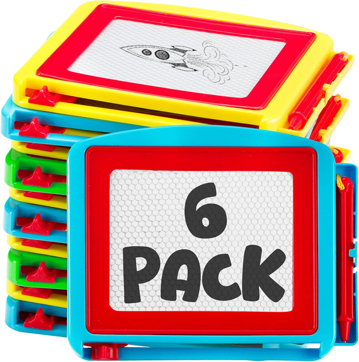 Magnetic Drawing Board for Kids - (Pack of 12) Erasable Doodle Sketch Tablet and Travel Drawing Pad for Kids Boys and Girls, Birthday Party Favors and Party Stocking Stuffers for Kids