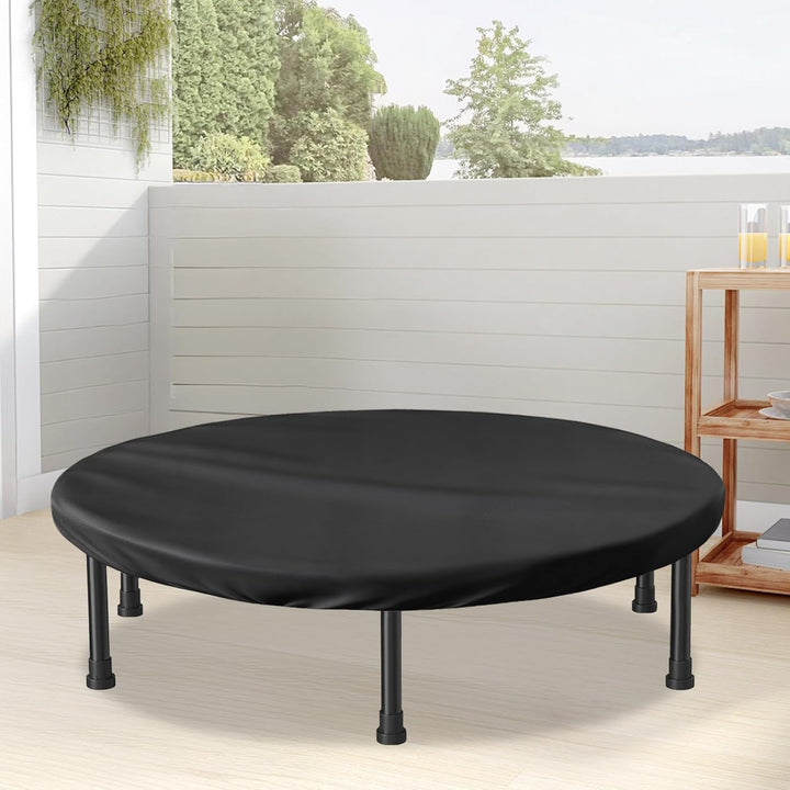 Mini Trampoline Cover 40 Inch Waterproof Fitness Trampoline Cover for Adults - Not Spring Covers (Black)