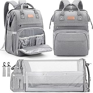 Diaper Bag Backpack with Changing Pad Pacifier Case, Baby Bag for Boy Girl Toddler - Large,Stylish, Waterproof Travel Quilted Diaper Bag for Mom - Baby Shower Gifts, Black