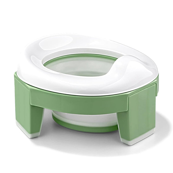 Portable Potty for Kids Travel - Foldable Training Toilet Chair for Toddler Girls with Storage Bags, Potty Training Toilet for Outdoor and Indoor Easy to Clean(Green)