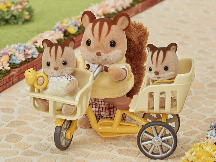 Sylvanian Families Furniture Three People Riding Bicycle