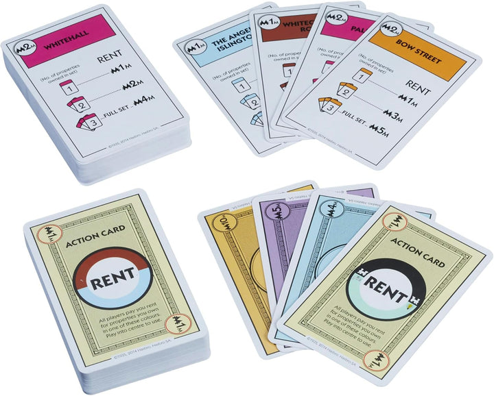 Monopoly Deal Card Game, Quick-Playing Family Game, 2-5 Players, Fun Summer Activities, Vacation Travel Essentials, Ages 8+