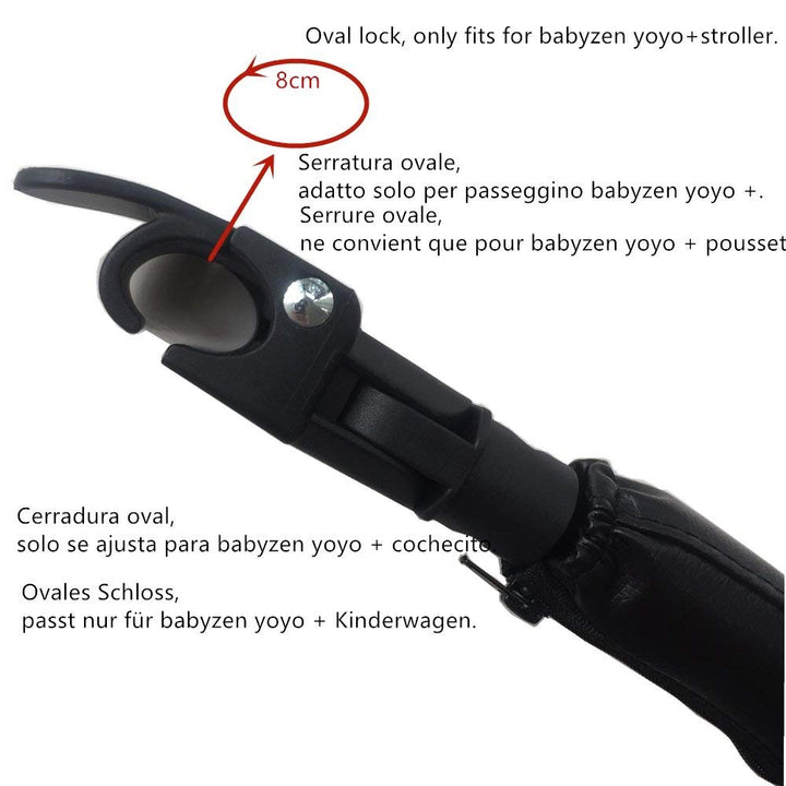 Baby Stroller Bumper Bar,Armrest, Handle, Crossbar Accessories for BBZ Yoyo and Yoyo+,Black PU Leather