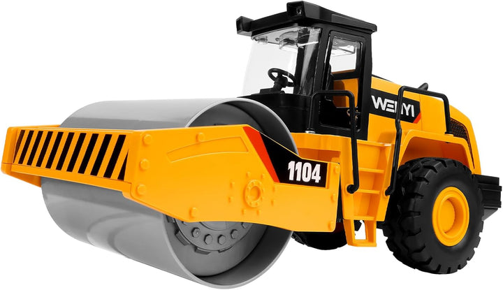 Bulldozer Toy, 16" Front Loader, 1:10 Scale Classics Bulldozer, Wheel Loader with Real Working Arm & Bucket, Lights & Sounds Construction Vehicle Toy for Boys and Girls, Kids, Toddlers, Ages 3+