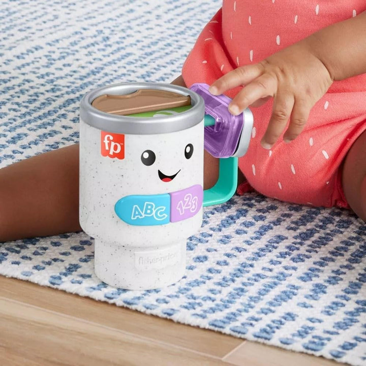 Baby & Toddler Toy Laugh & Learn Wake up & Learn Coffee Mug with Lights Music & Learning for Infants Ages 6+ Months
