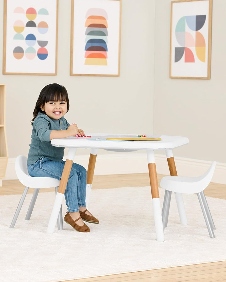 Discoverosity Montessori-Inspired 3-Stage Activity Center & Play Table for Baby Ages 4M+