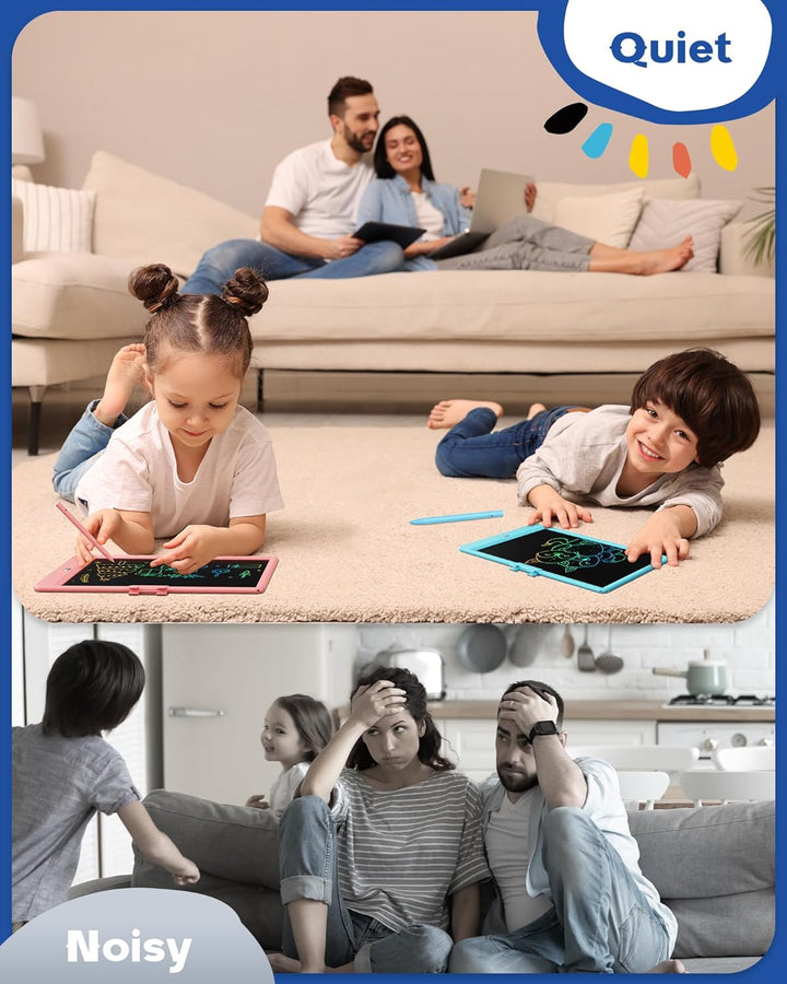 Toys for 3-6 Years Old Girls Boys, LCD Writing Tablet 10 Inch Doodle Board, Electronic Drawing Pads, Educational Birthday Gift for 3 4 5 6 7 8 Years Old Kids Toddler (Blue)
