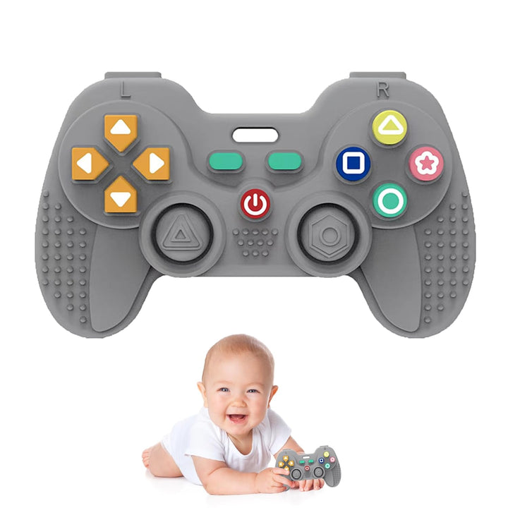 2 Pack Silicone Teething Toys for Babies 0-6 Months, Teethers for Babies 6-12 Months, Remote Teether for Baby, Sensory Toys for Babies, Baby Chew Toys