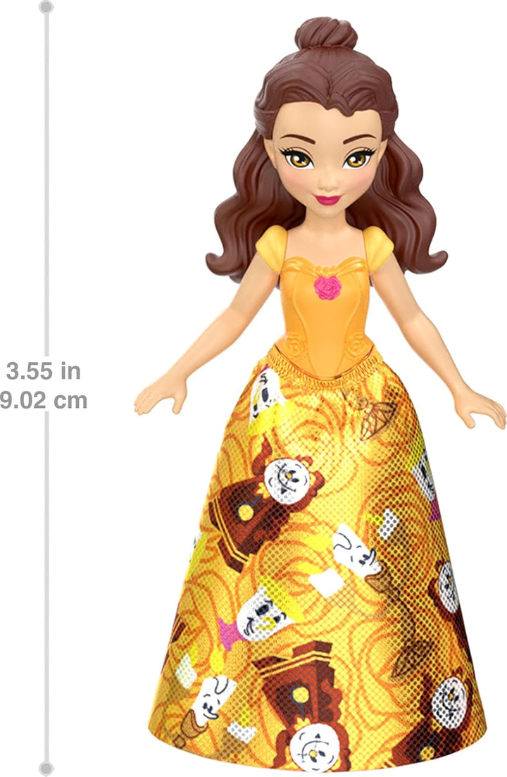 Disney Princess & Friends Set with 5 Posable Small Dolls in Removable Skirts or Pants & 5 Friend Figures, Inspired by the Disney Movies