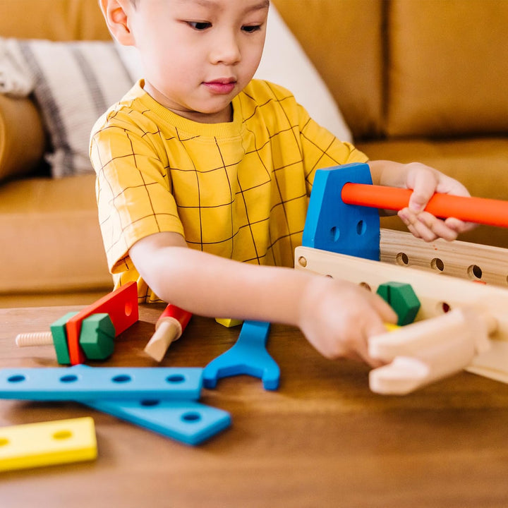Take-Along Tool Kit Wooden Construction Toy (24 Pcs)