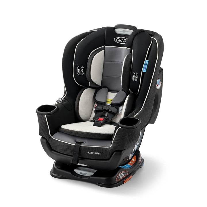 Extend2Fit Convertible Baby Car Seat, Rear and Forward Facing, Adjustable Extension Panel for Extra Legroom, Gotham