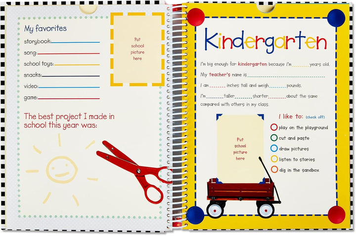 Deluxe School Memories Keepsake Photo Album Scrapbook from Preschool through 12Th Grade