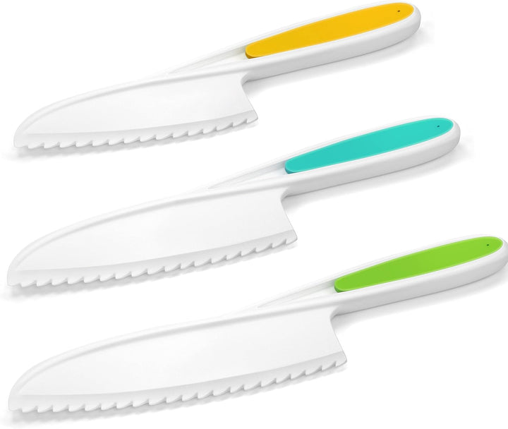 13 Pieces Montessori Kitchen Toys for Toddlers-Kids Cooking Sets Real-Toddler Toys Set for Real Cooking with Plastic Children Safe Knives Crinkle Cutter Kids Cutting Board
