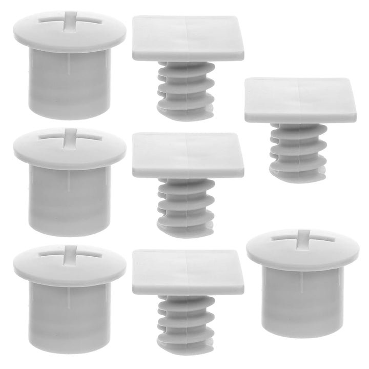 4 Sets Kids Play Slide Screw Square Bolts and Caps Plastic Bolt Replacement Parts for Children Slide Fixing Screw Covers Toddler Playground Repair Attachments Accessories